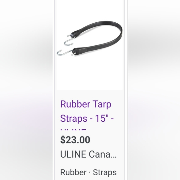 AUTHENTIC GENUINE STINSON LOT OF TWO PACKS TEPDM 15" RUBBERS TARP STRAPS TOOLS - Picture 4 of 4